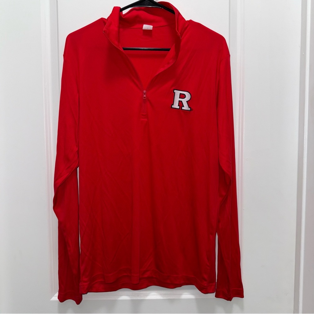 NWOT Rutgers University Scarlet Knights Sport-Tek Sweat-wicking Quarterzip